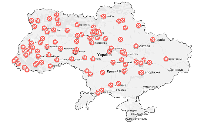 Стіл пам'яті 2025 - Мапа учасників